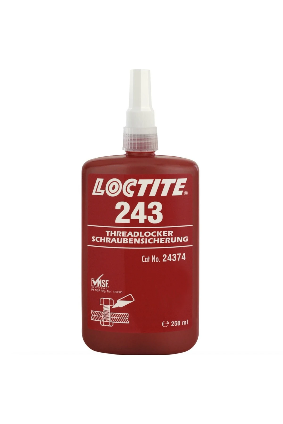 Loctite 243 250ml Orta Kuvvet Cıvata Sabitleyici