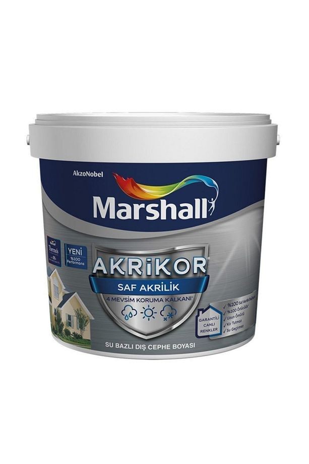 Akrikor Saf Akrilik Boya Beyaz 15 Lt (20 Kg)