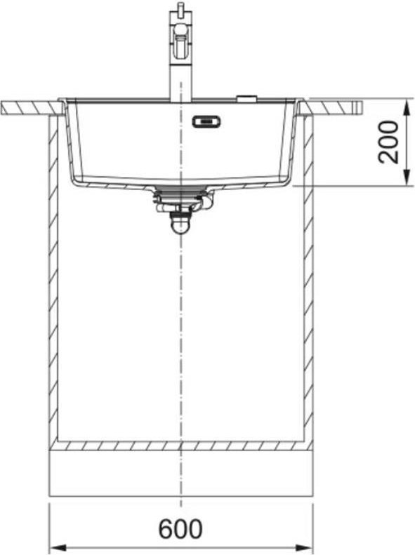 Mrg 610-52 Matt Black Tezgahstü Granit Evye