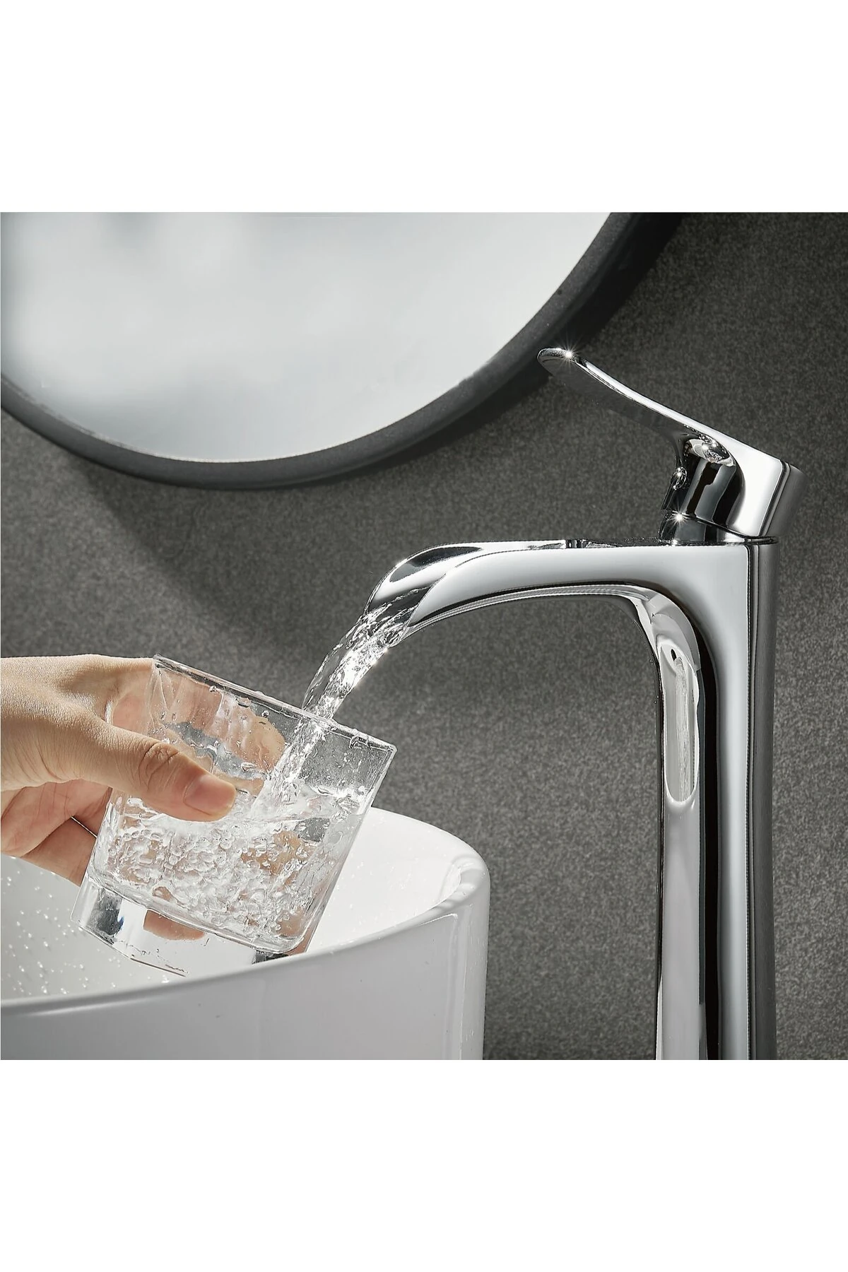 Yüksek Çanak Lavabo Bataryası Şelale KSL112