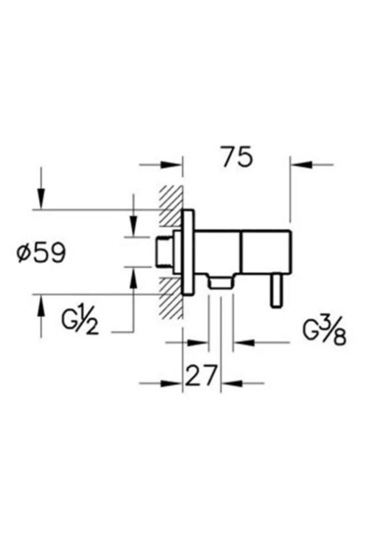 Origin A4521426 Ara Musluk, Bakır