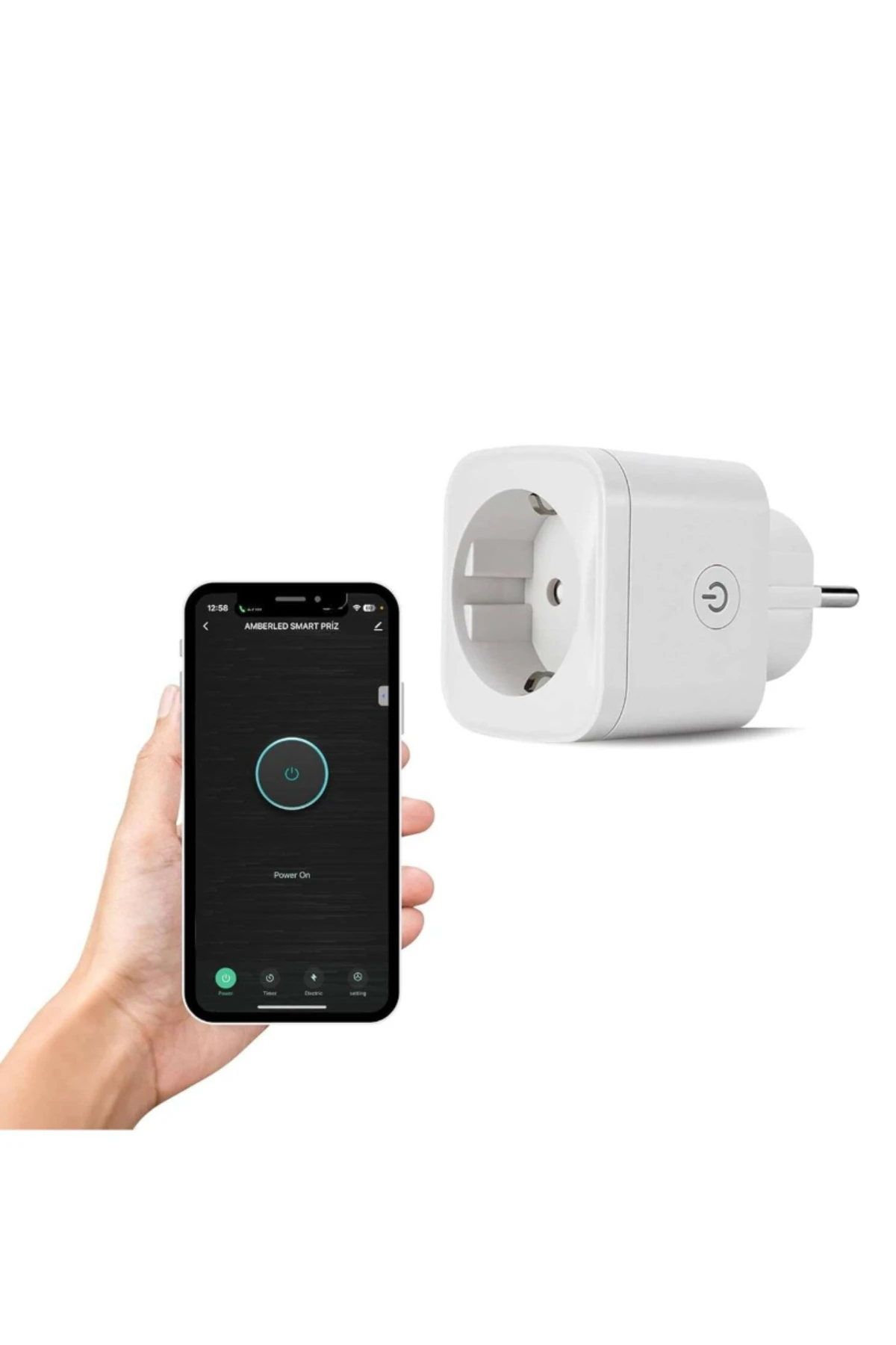 Uzaktan Telefonla Kumanda Edilen Akıllı Priz Akıllı Yaşam İçin Zamanlayıcıyı Ayarlayın