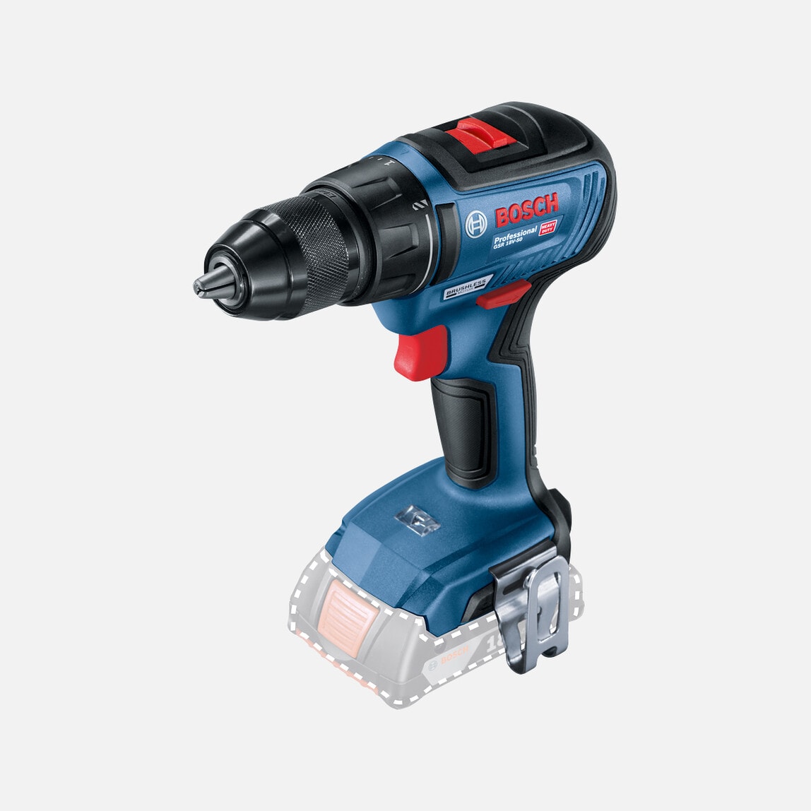 BOSCH Profesyonel Gsr 18V-50 18V Li-Ion Akülü Solo Delme Vidalama