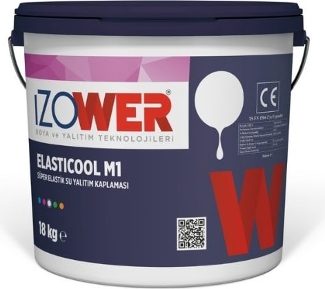 M1 Güçlü Elastomerik Su Yalıtım Kaplaması Kiremit Rengi 18 Lt