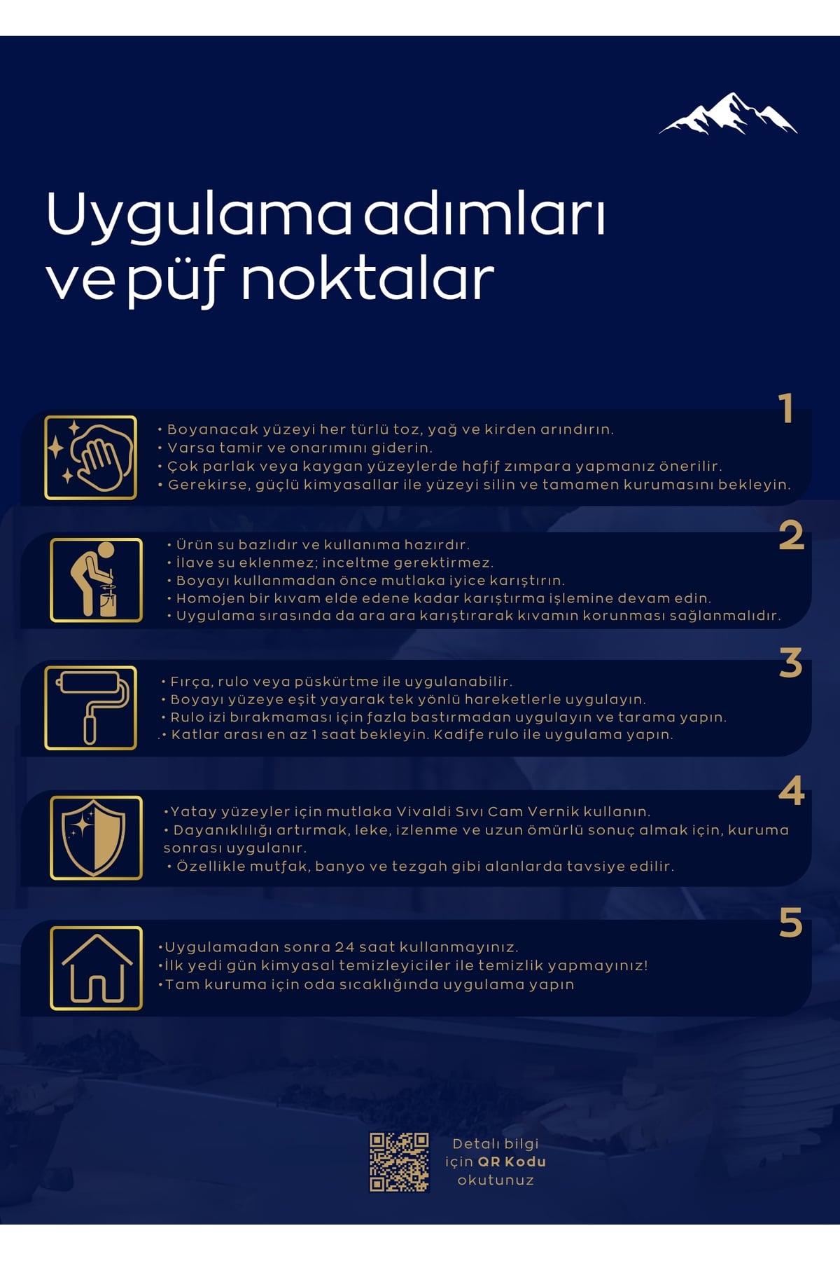 Tüm Yüzeylere Uygun Su Bazlı Lüks Dönüşüm Boyası 1LT - Dolap - Mobilya - Fayans - Mutfak-Banyo