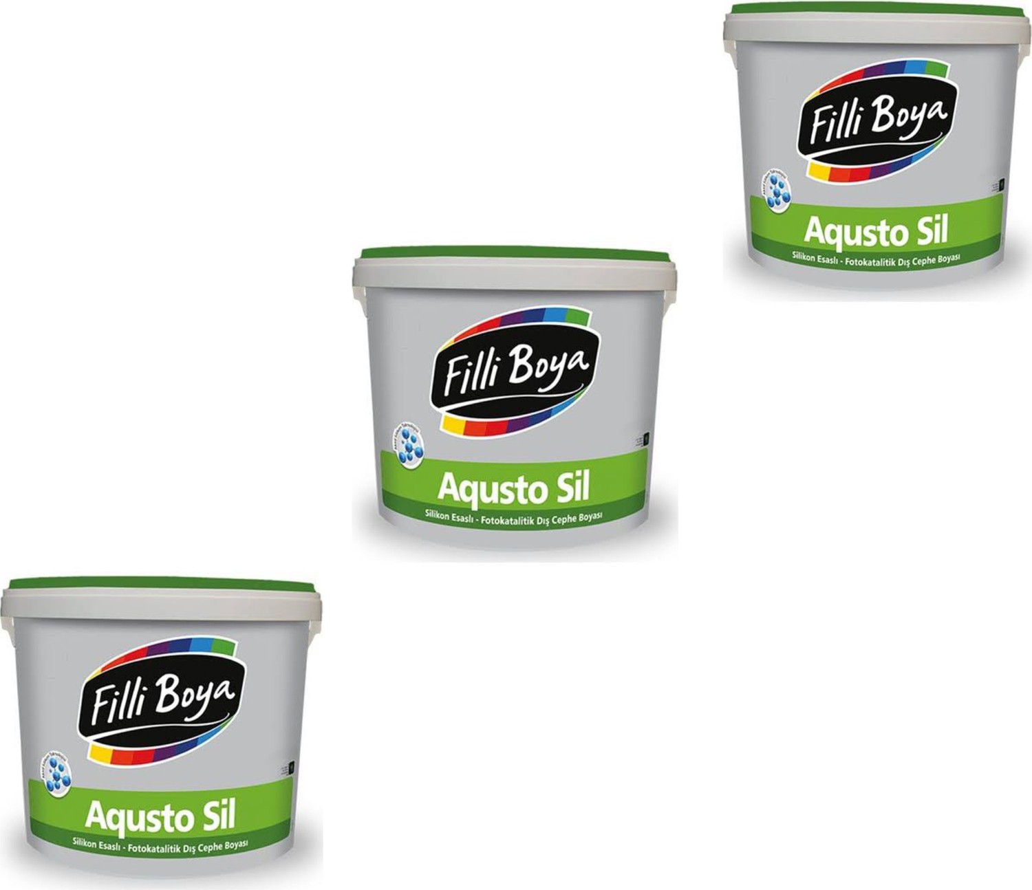 Aqusto Sil Silkonlu Dış Cephe Boyası 15 Litre 3ADET