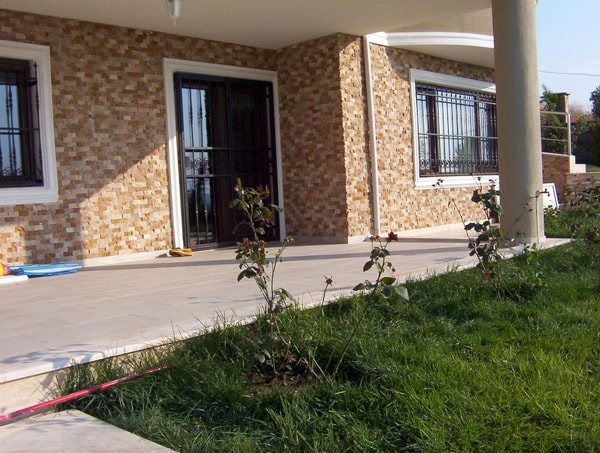 5X10Cm Mix Doğal Taş Traverten Patlatma Mozaik Duvar Kaplaması