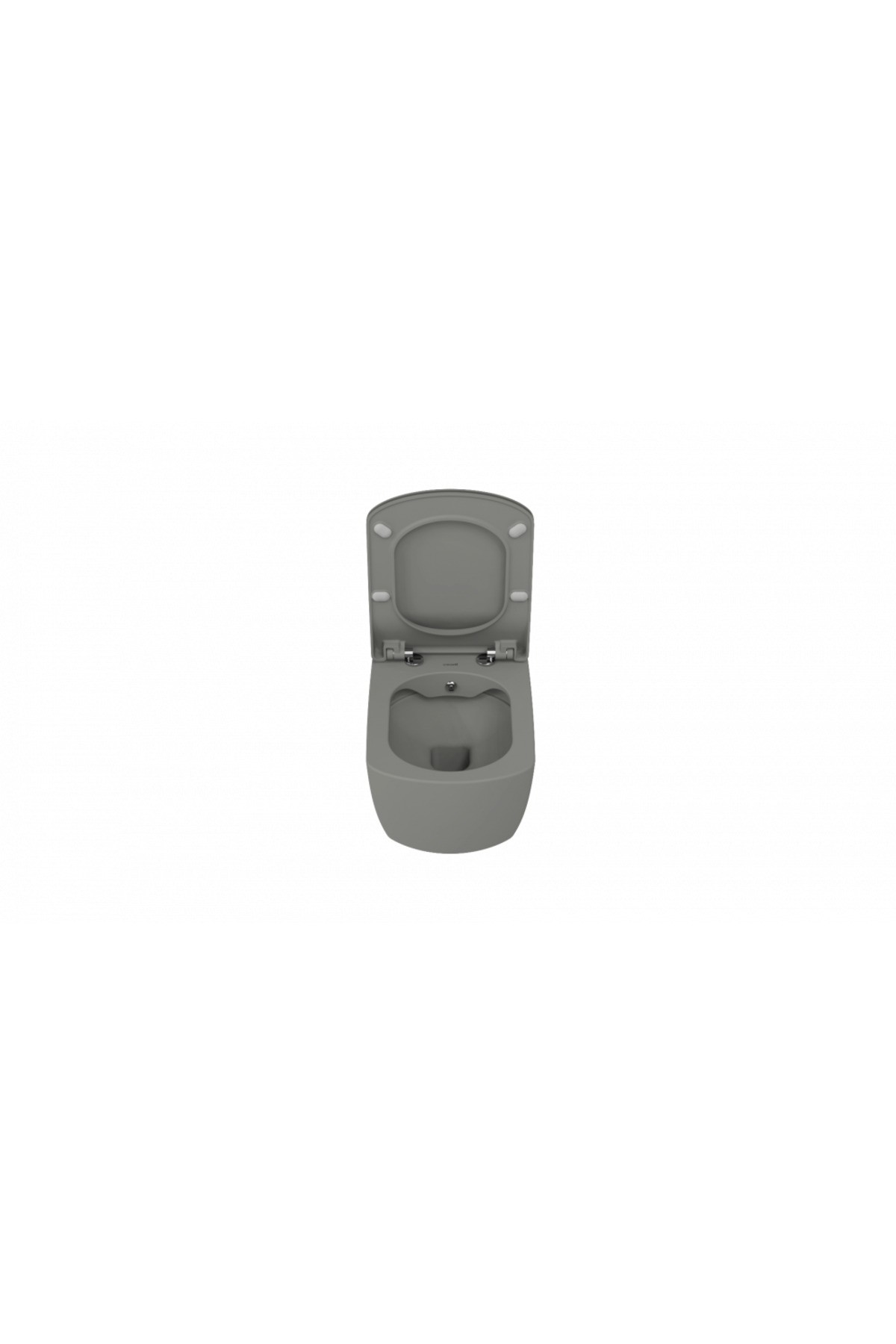 Elegant Rim-Off Duroplast Yavaş Kapanan Klozet Kapaklı Cool Grey Set