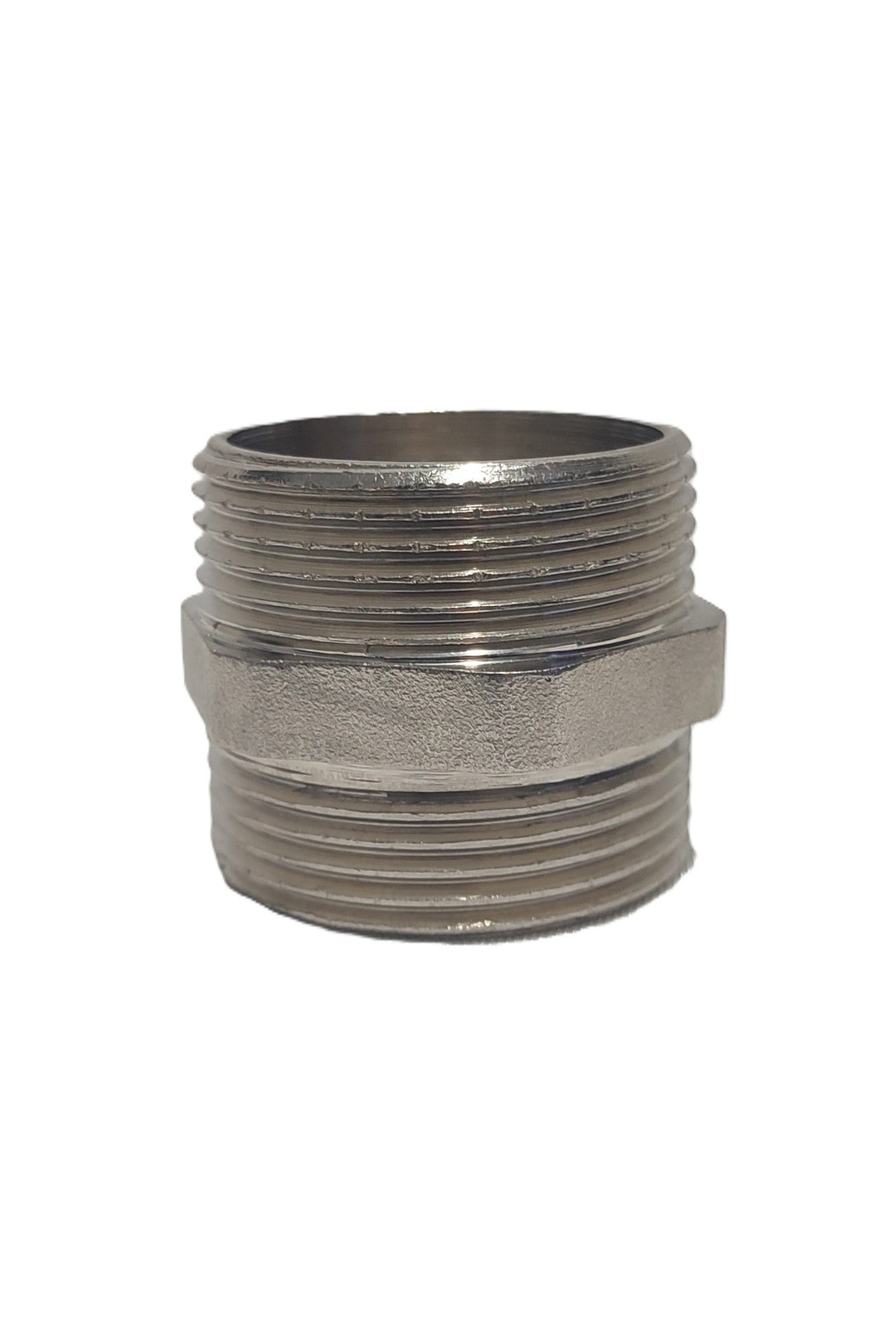 2'Li Paket 11/4" Sarı / Krom Dişli Nipel Dn32 - Chrome Nipple