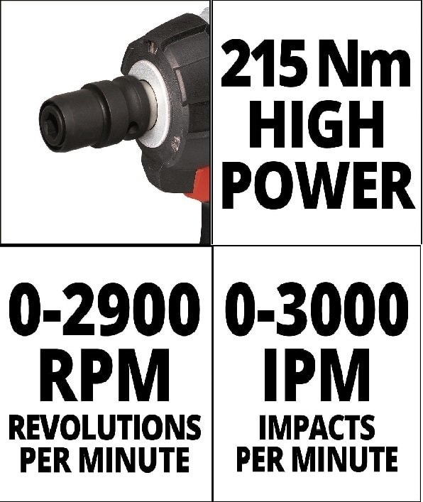 EİNHELL Te-Cw 18 Li Bl Akülü Şarjlı Somun Sıkma Kömürsüz + 5.2 Ah Plus Starter Kit + Çanta