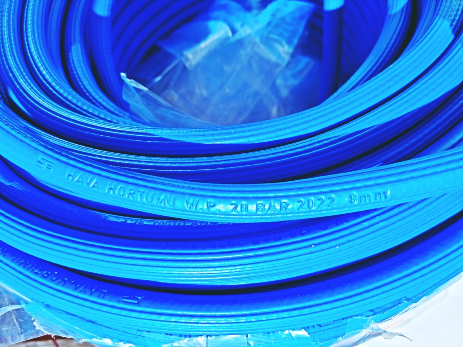 Kompresör Hava Hortumu 20 mt 8 mm Mavi - Thermo Oksijen Hava Hortumu