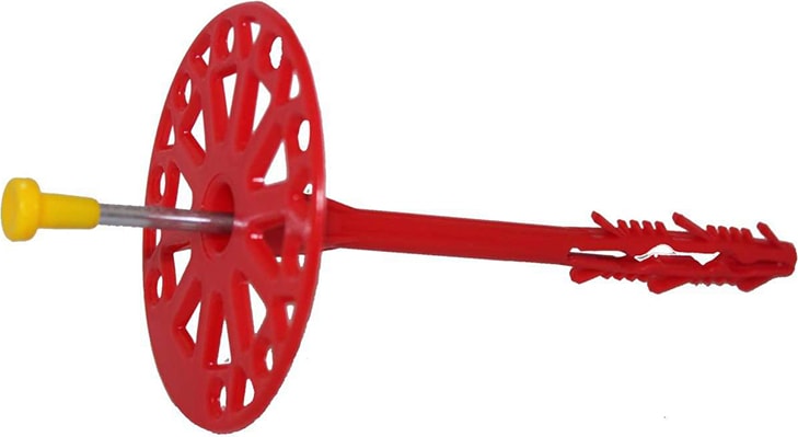 OZKUVVET Çelik Taş Yünü Mantolama Dübeli 9,5 - 11,5 cm (50 Adet)