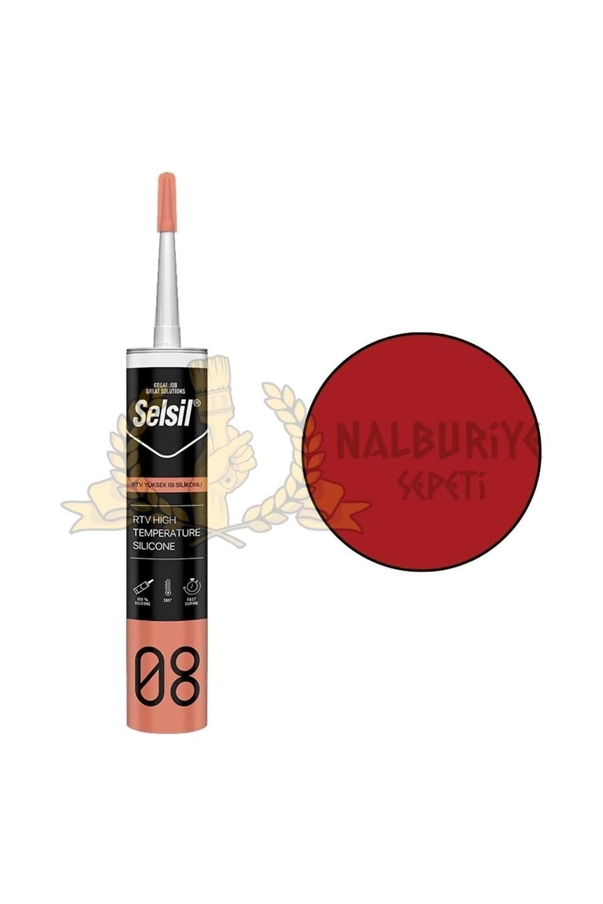 Rtv Yüksek Isı Silikonu Kırmızı 310 ml