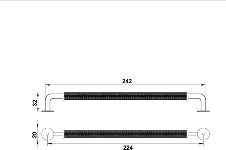 Aron Kulp Siyah Renkli 224MM 4'lü Paket