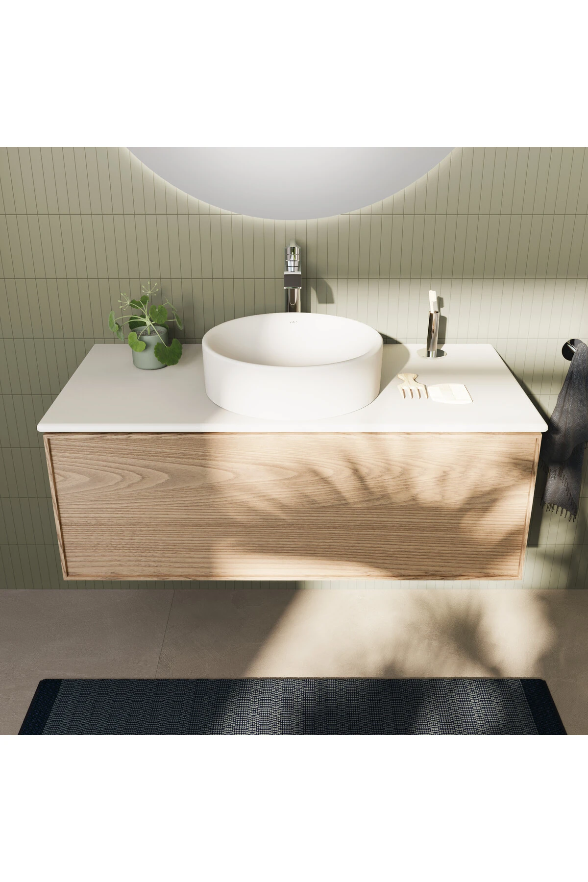 Suit A42814 Çanak Lavabo Bataryası, Üstten Kumandalı, Krom