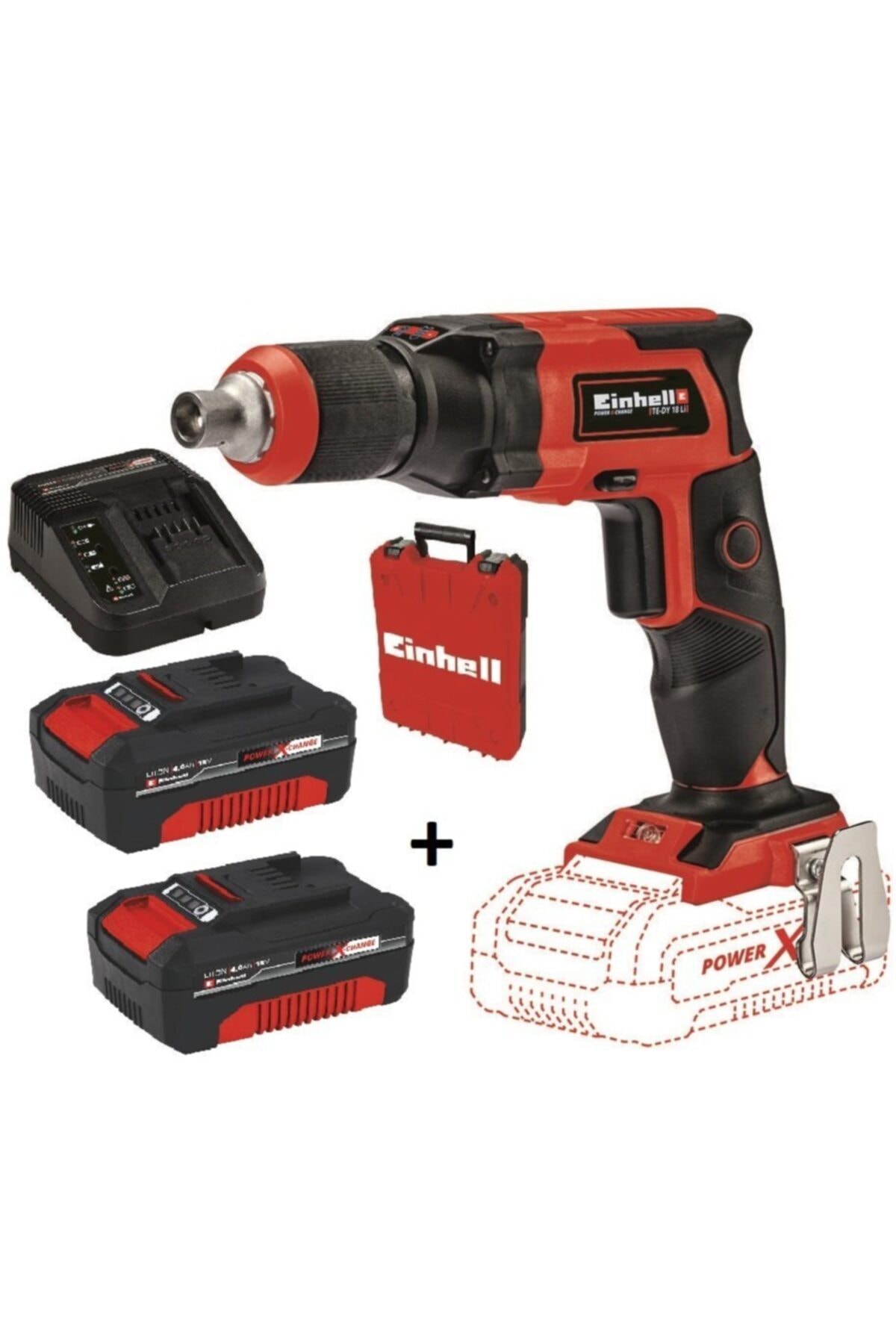Te-dy Akülü Alçıpan Vidalama 18v + 2*4.0 Ah Starter Kit