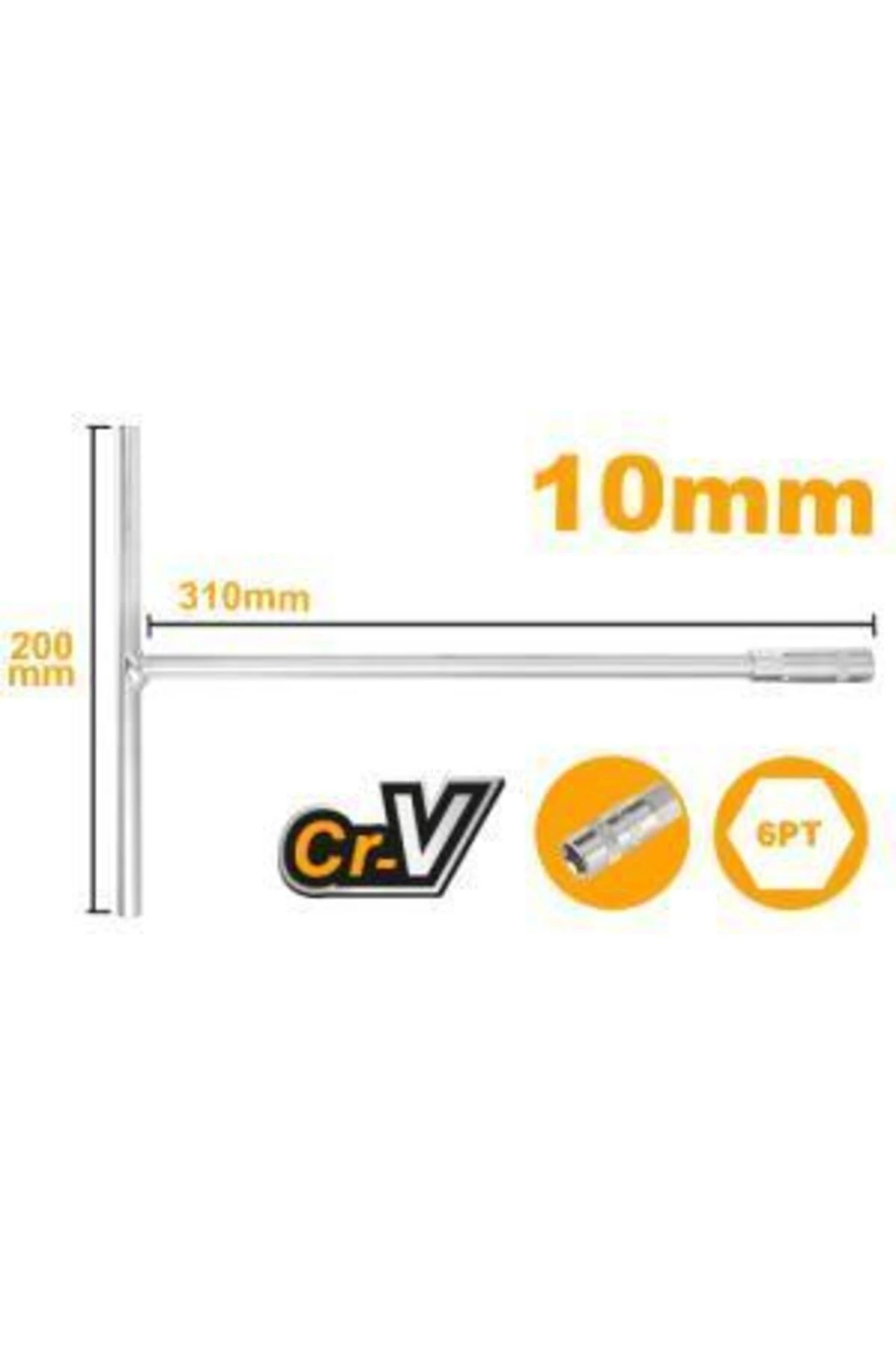 T-saplı Lokma Anahtarı 10mm
