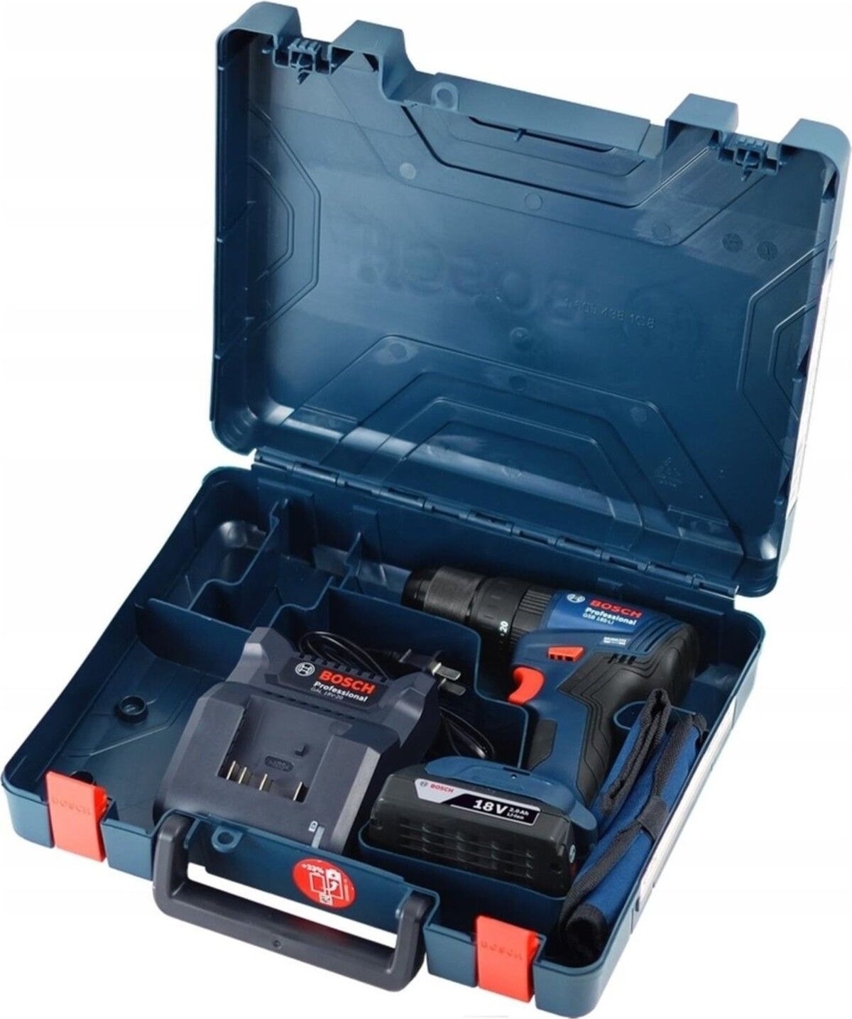 Professional GSB 185-Li 2.0 Ah Tek Akülü Kömürsüz Motor Darbeli Matkap + 23 Parça Aksesuar Set - 06019K3102