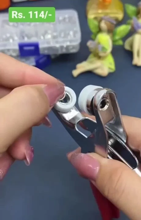 9.5 Mm 50takım Metal Çıt Çıt, El Pensesi, Set-saklama Kutusu ,Gömlek ve Bebe Çıtçıt Montaj Seti