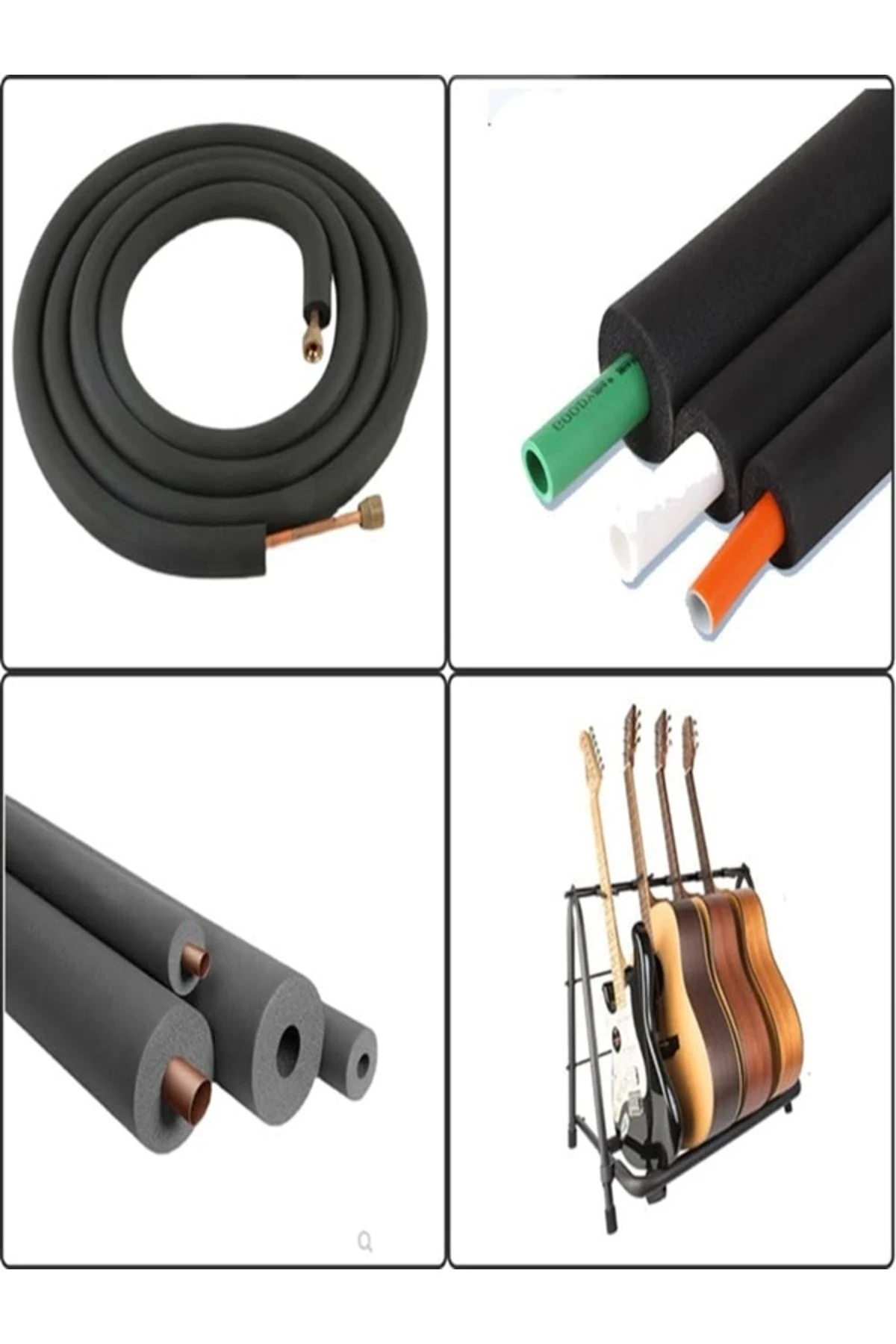 Kauçuk Boru İzolasyonu 1" İç Çap 35mm, 13mm Et Kalınlık, 2metre Boru Kılıfı