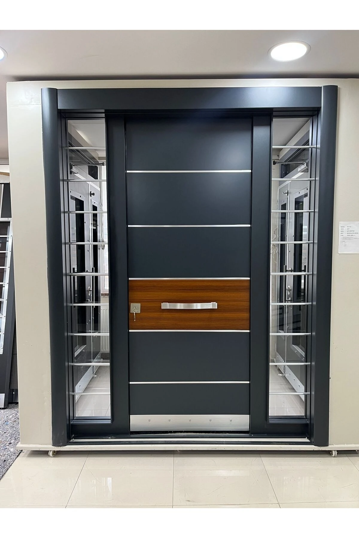 Kompozit Çelik Kapı Dış Mekan Yağmura Dayanıklı Çelik Kapılar Tırnaklı Sistem