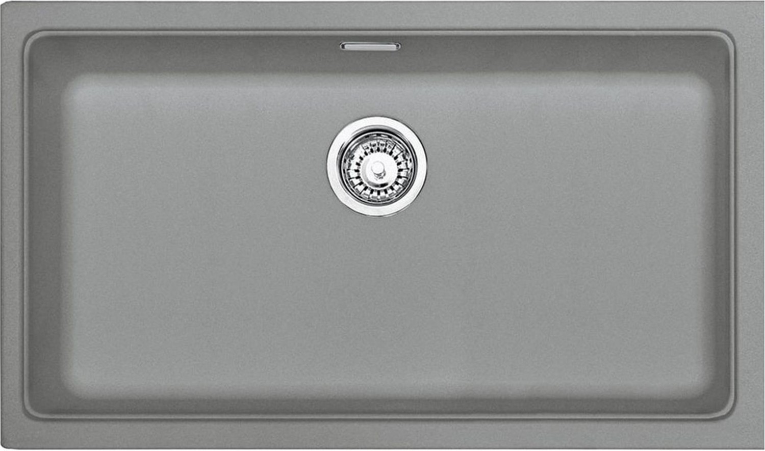 Stone Grey Kubus Kbg 110-70 Tek Gözlü Damlalıksız Granit Eviye (125.0655.871)