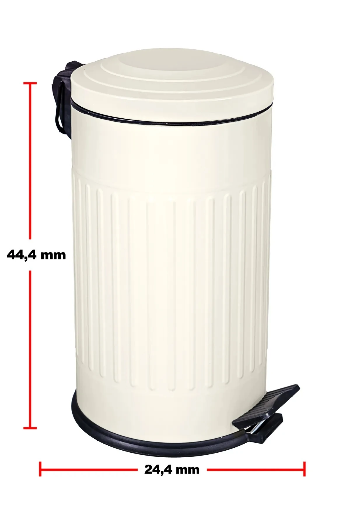 16 litre Krem Vintage Çöp Kovası  16 Lt Çöp Kovası amortisörlü  (BANYO - MUTFAK - TUVALET - BALKON)