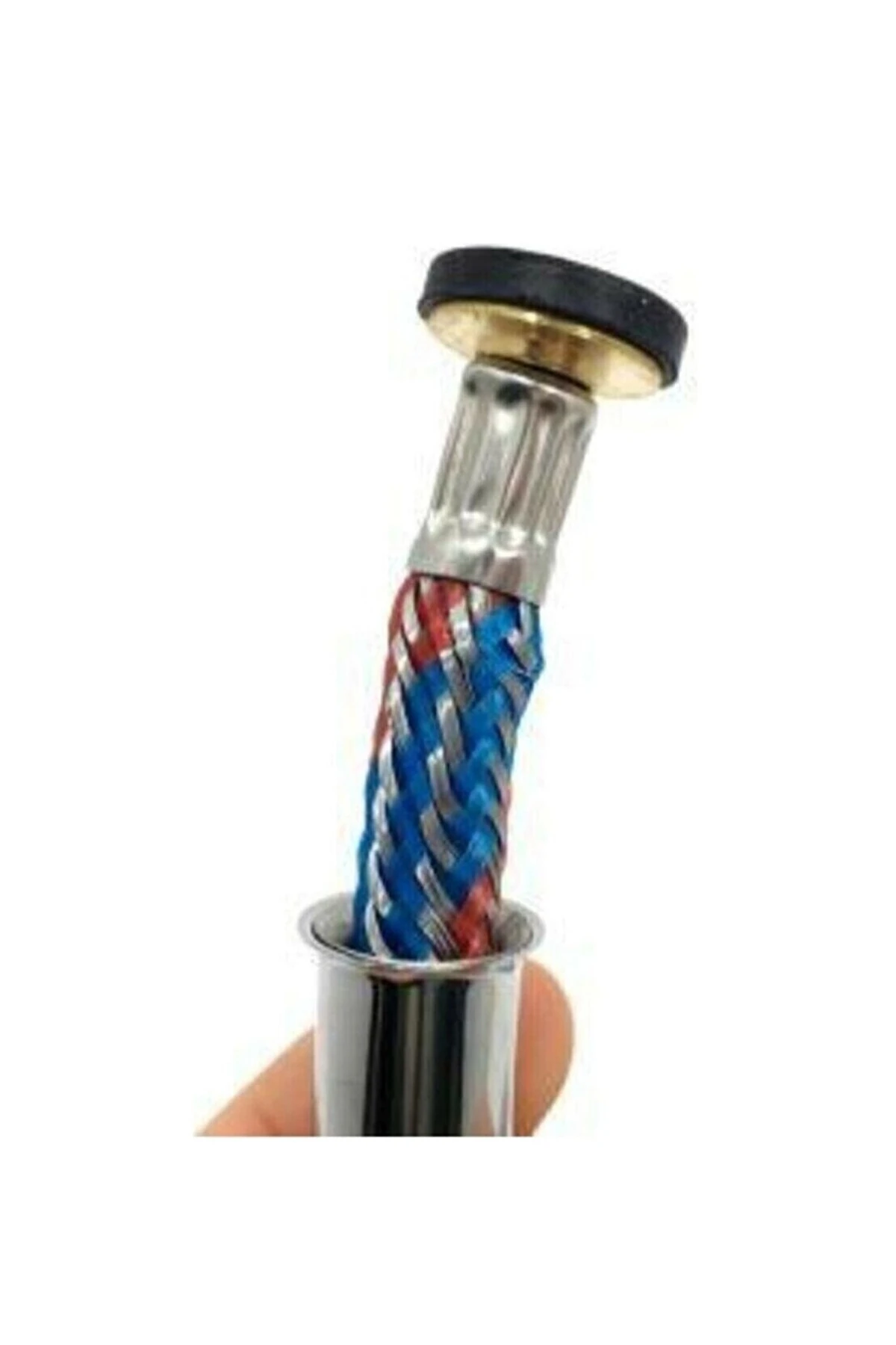 Kaliteli 5 Fonksiyonlu Büyük Boy Krom Duş Başlığı 150cm Örgülü Hortumlu Mafsallı Duş Seti