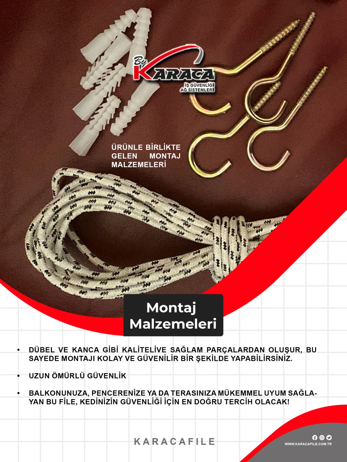 Kedi Balkon Güvenlik Filesi 1.5x3 mt 2mm Ip Kalınlığı 4x4 Göz Aralığı+ Montaj Aparatları (Beyaz Veya Siyah)