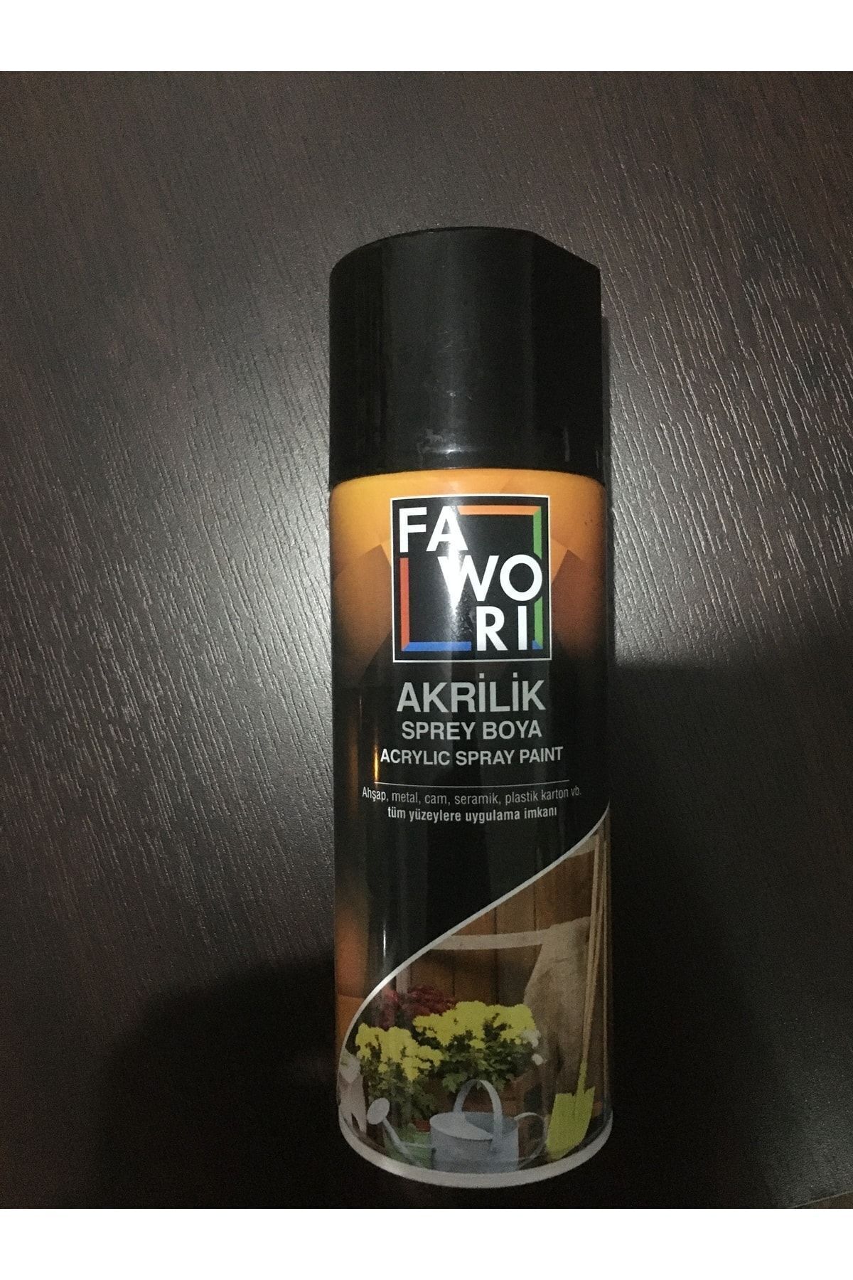 Favori Akrilik Sprey Boya Parlak Siyah