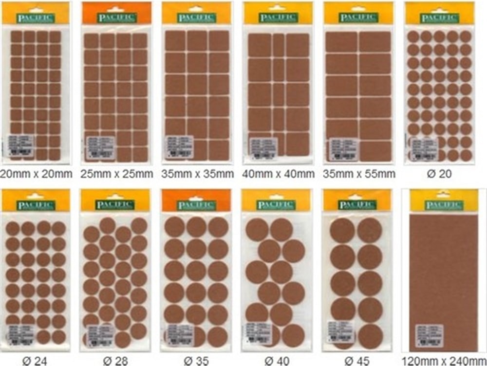 Yapışkanlı Masa Sandalye Keçesi Yuvarlak 28 mm (28 Li Paket)