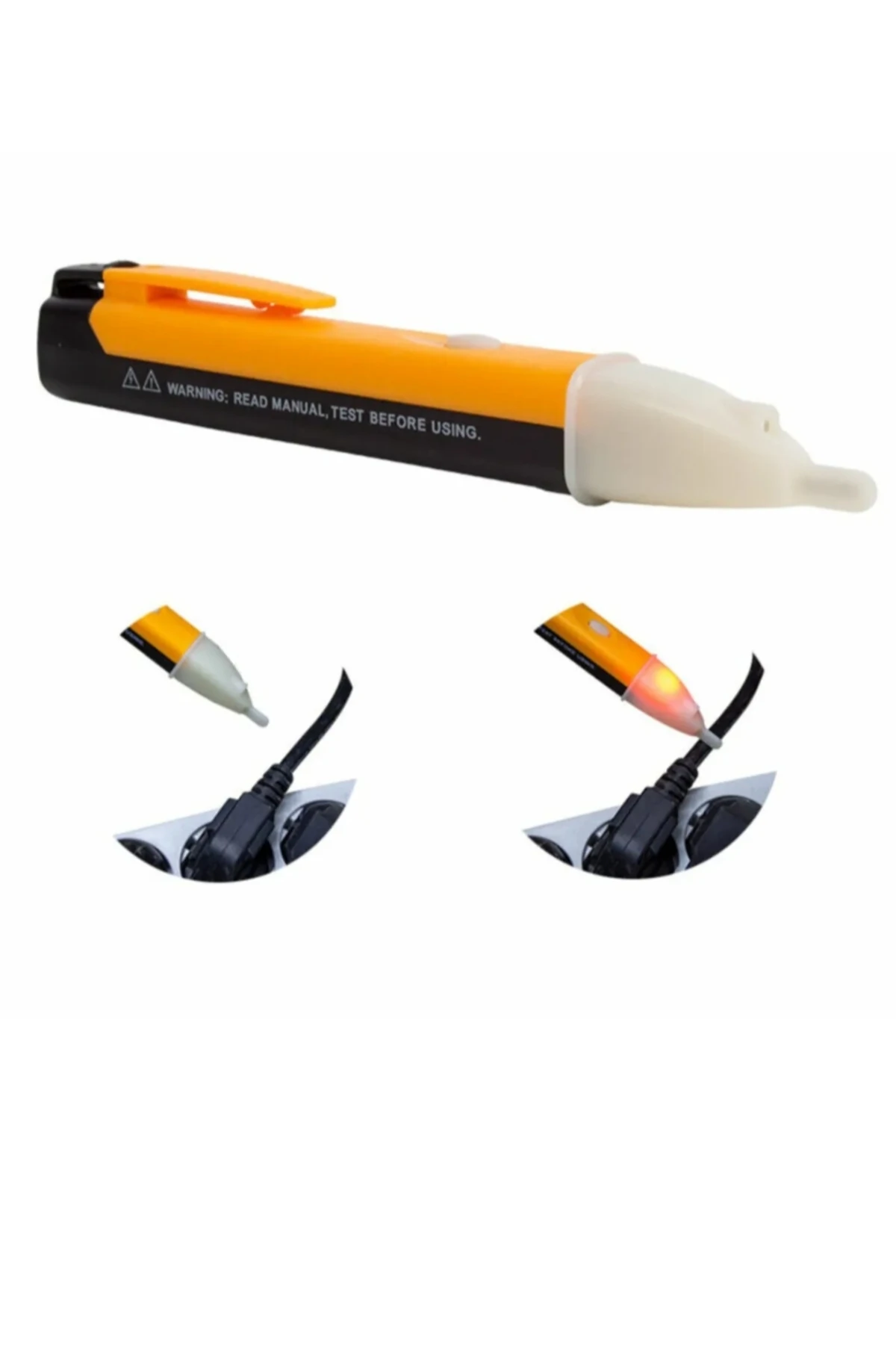 Temassız kontrol kalemi kablo dedektörü elektrik dedektörü  2 adet pil hediyeli