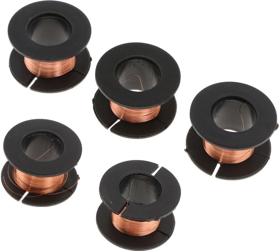 5pcs 15M 0.1mm Mıknatıs Tel Emaye Yuvarlak Manyetik Bobin Sargısı