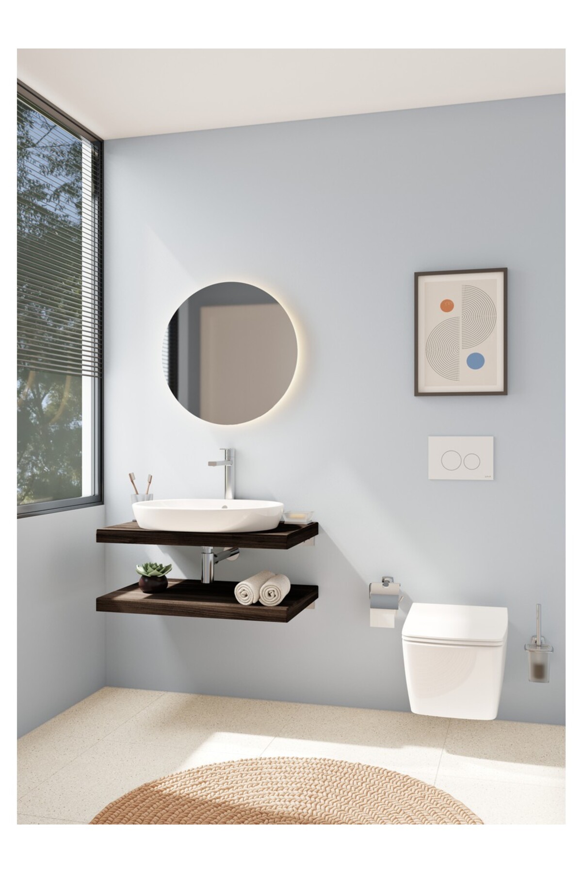 A42587 S Lavabo Bataryası-Yüksek