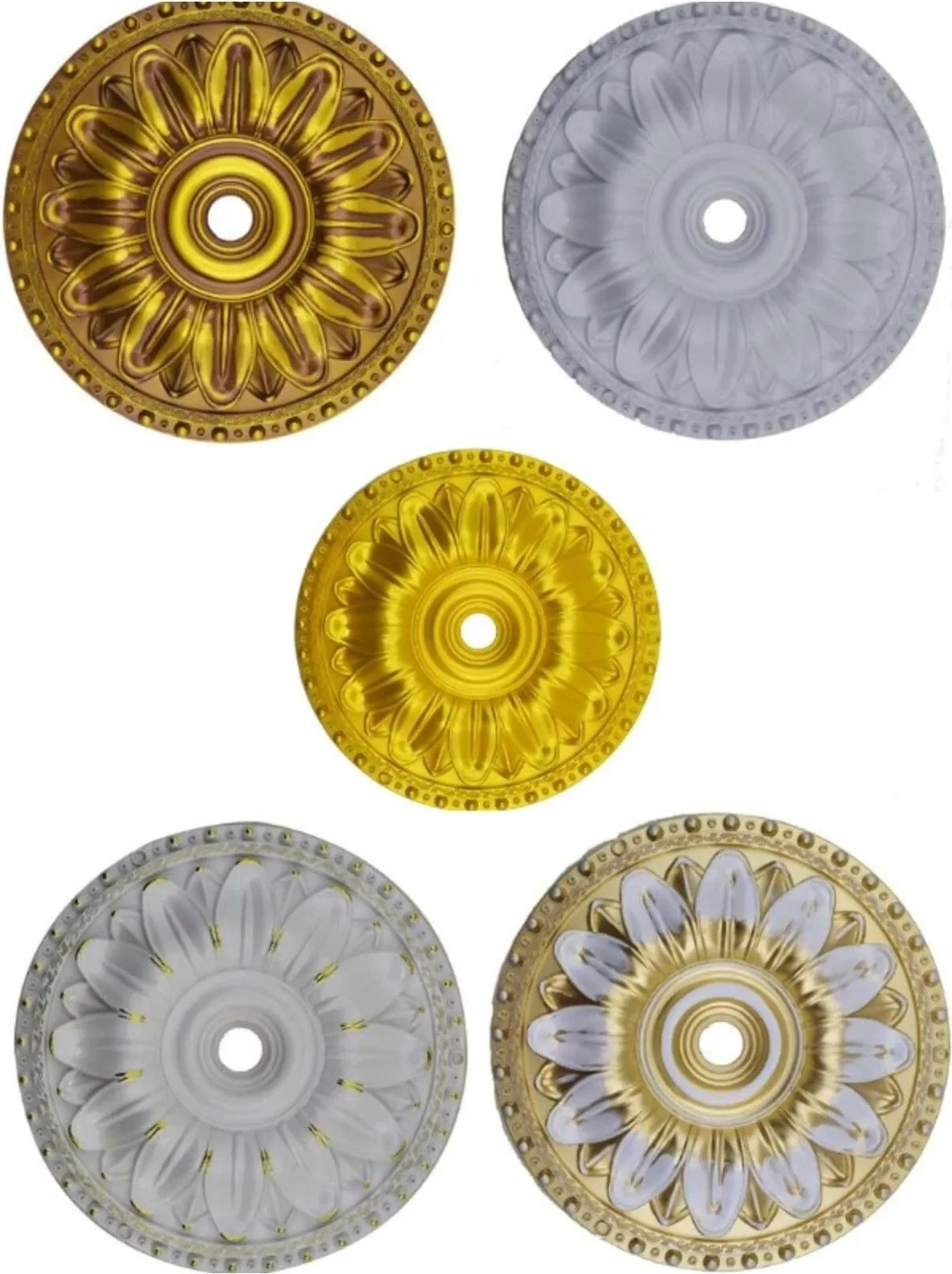 40X40 cm Oval Dekoratif Avize Göbeği