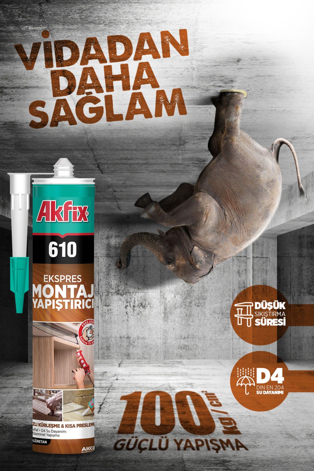 610 Pu Ekspres Sıvı Çivi 310ML Şeffaf