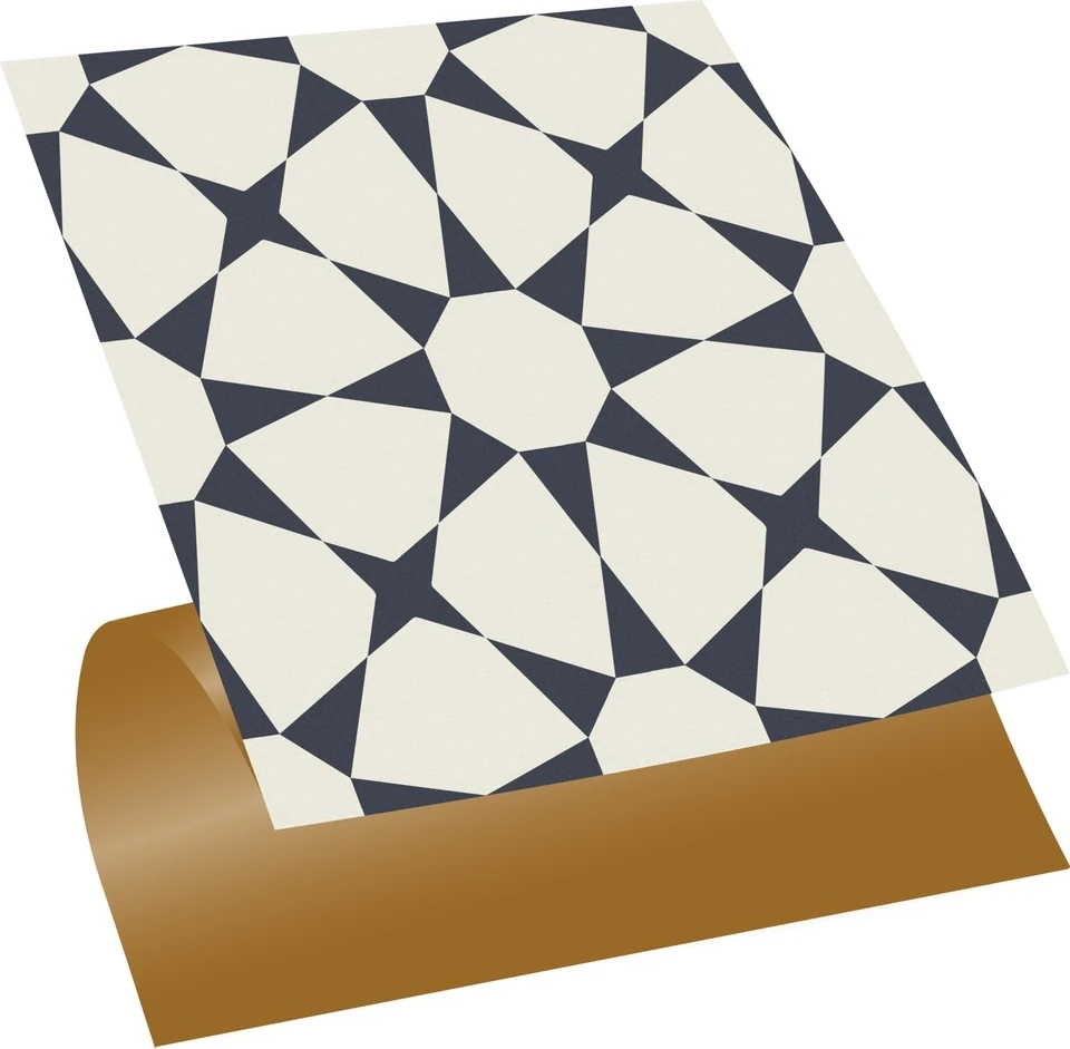 Kendinden Yapışkanlı Yıldızlı Desenli Pvc Karo 30X30 cm (33 Adet) 3m2