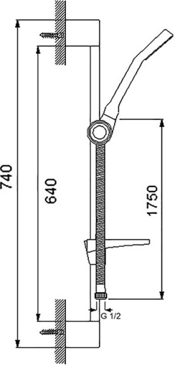 Aqua Sürgülü Duş Takımı Siyah