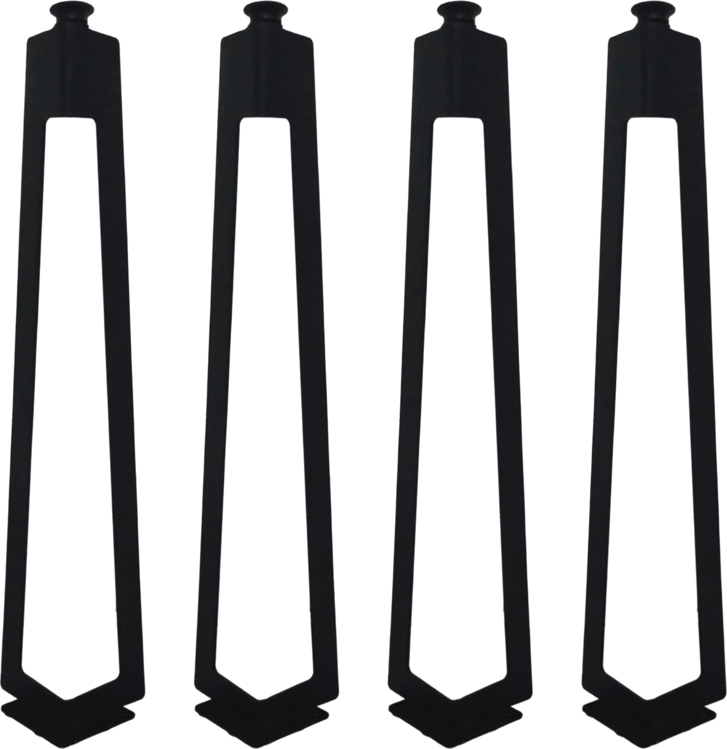 4'lü Dekoratif Metal Firkete Sehpa Ayağı 52 cm Yükseklik