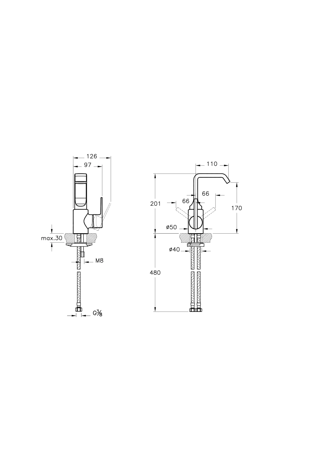Suit U A4246723 Lavabo Bataryası, Altın