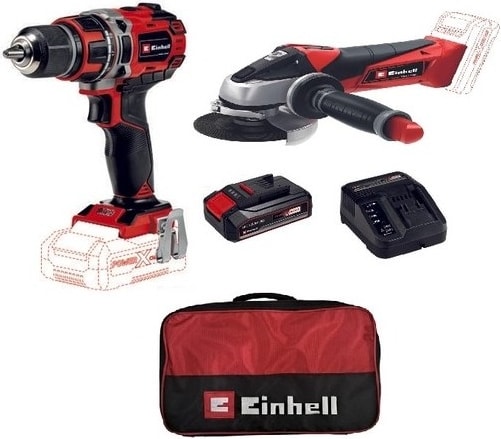EİNHELL Eınhell Te-Cd 18/50 Lı Bl Solo+Tc-Ag 18/115 Lı Solo+Çnt+ 2,5 Ah Pxc Strt Kit