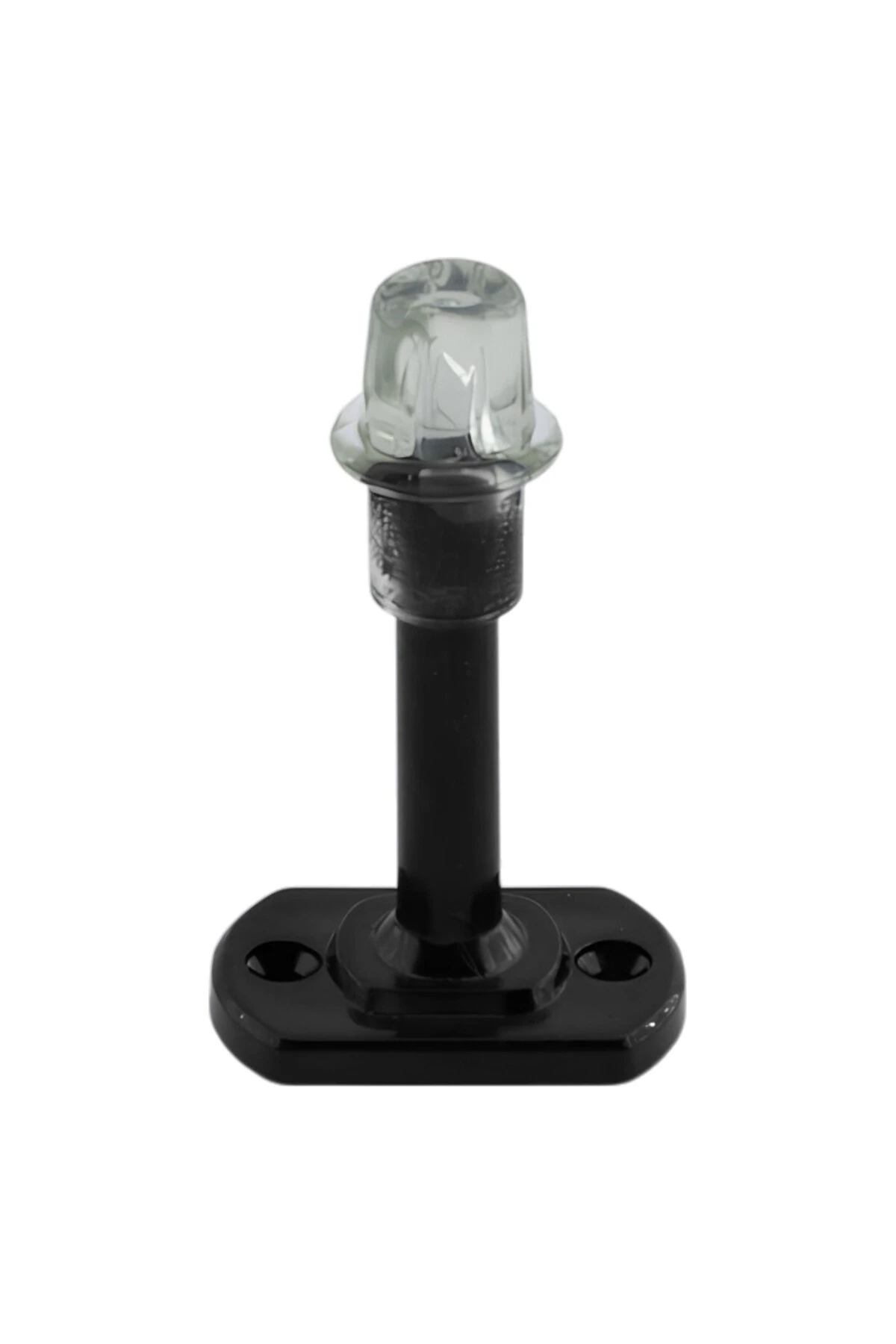 Parlak Siyah Plastik Kapı Pencere  Tampon 8 CM Vidalı Duvar Koruyucu Silikon Stoper 1 Adet