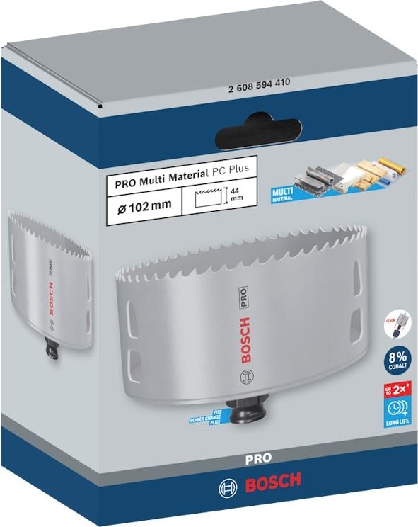 BOSCH Pro Multi Material Pc Plus Delik Açma Panç 102 mm