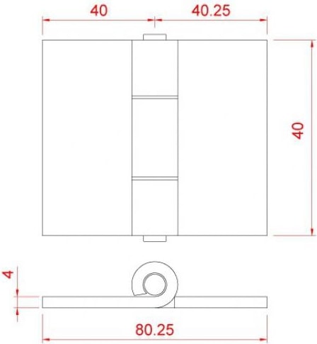 4 cm Sac Yaprak Menteşe (20 Adet)