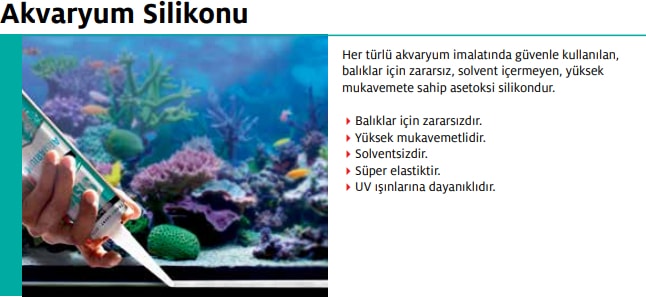 Sista Akvaryum Silikonu Şeffaf 280 ml 20'li Koli