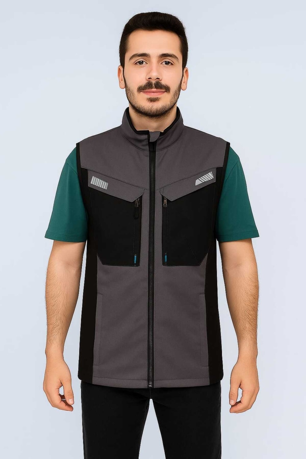 Lion Gabardin Iş Yeleği – Dayanıklı, Suya Dayanıklı, Nefes Alabilir ve Kırışmaz Kumaş