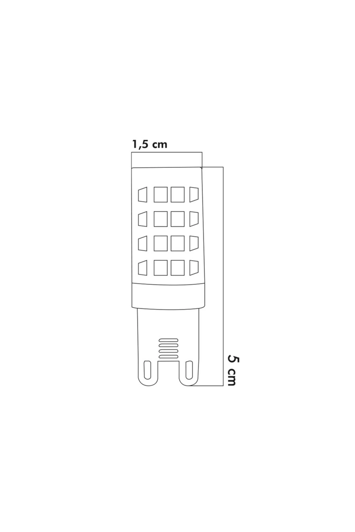 Mısır Şeffaf 5W 6500K G9 LED Ampul ERD-305