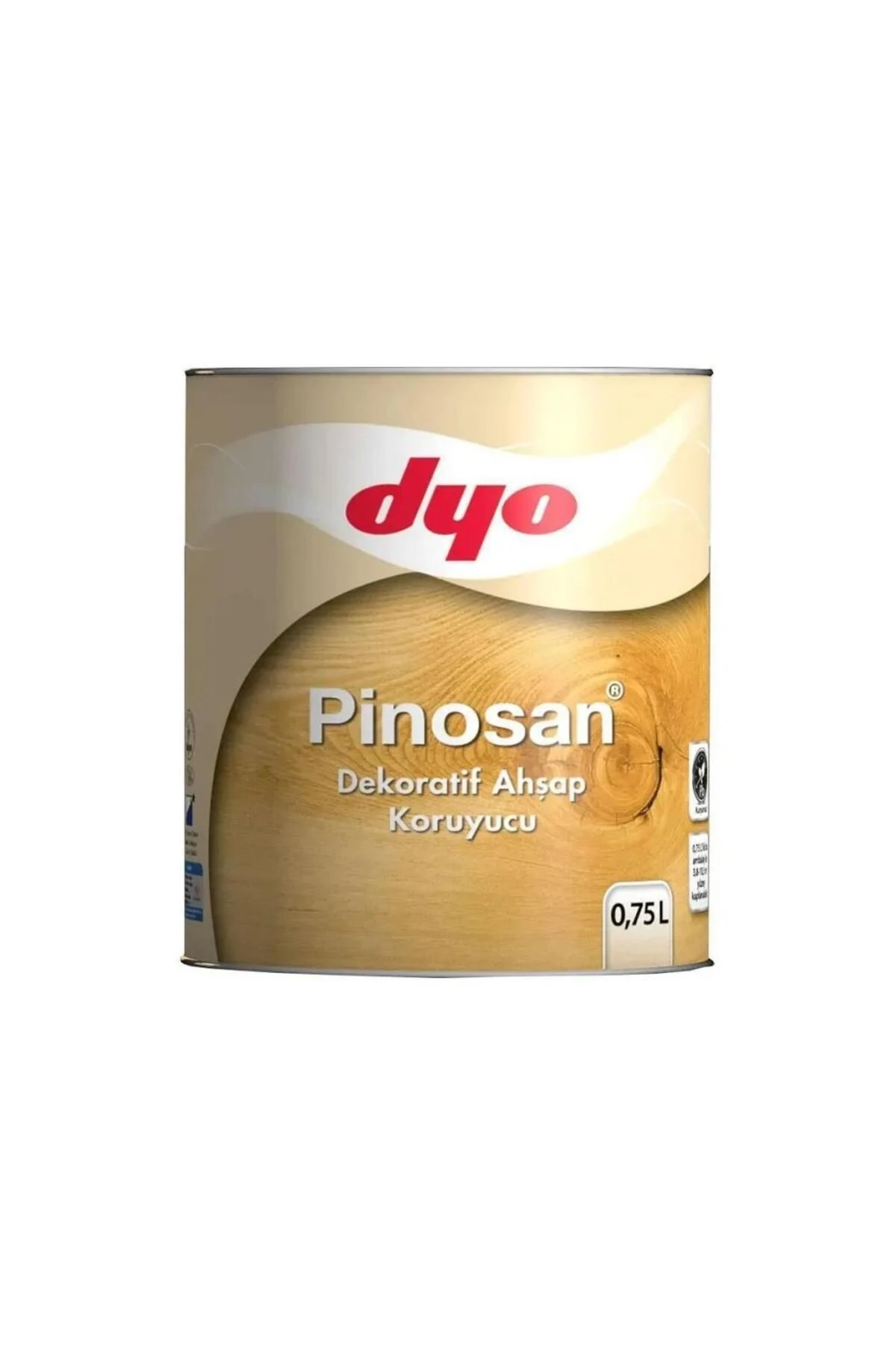 Dyo Pinosan Dekoratif Mat Ahşap Verniği 0.75lt-Maun