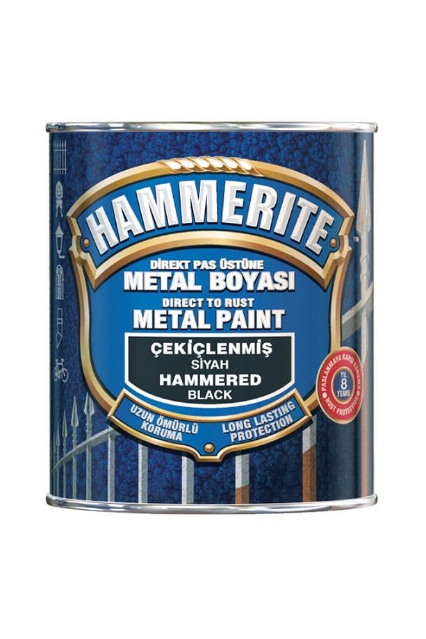 Hammerite Metal Boyası Çekiçlenmiş Desen Siyah 2,5 Lt