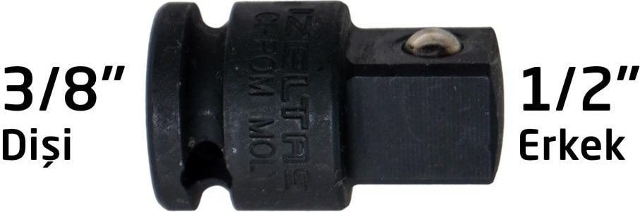 İZELTAŞ Izeltaş 14000004621 Havalı Lokma Adaptörü 3/8" Dişi x 1/2" Erkek